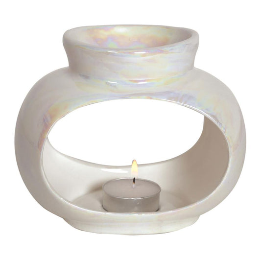 Oval large lustre wax melt burner