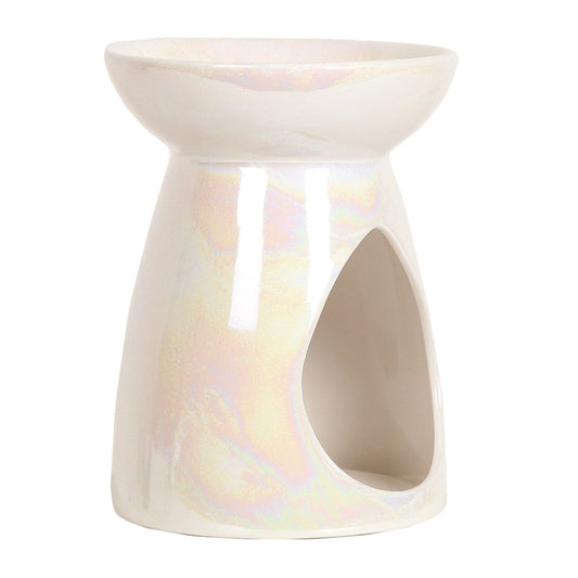 Teardrop lustre wax melt burner